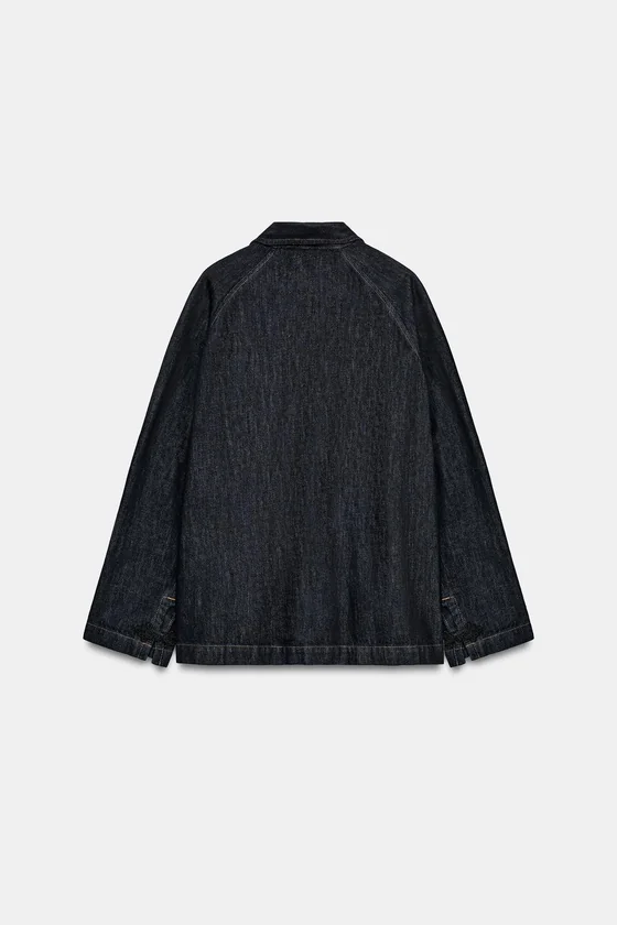 ДЖИНСОВАЯ КУРТКА С НАВЕСНЫМИ ПЕТЛЯМИ — коллекция Zara «ZW»