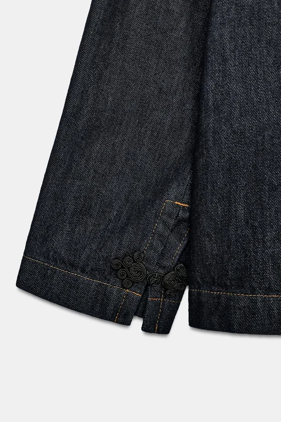 ДЖИНСОВАЯ КУРТКА С НАВЕСНЫМИ ПЕТЛЯМИ — коллекция Zara «ZW»
