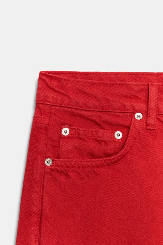 ДЖИНСЫ ПРЯМОГО КРОЯ СО СРЕДНЕЙ ПОСАДКОЙ — коллекция Zara «ZW»