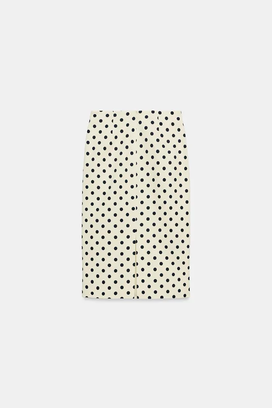 ЮБКА-КАРАНДАШ В ГОРОШЕК — коллекция Zara «ZW»