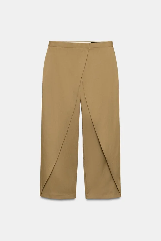 БРЮКИ С ЗАЩИПАМИ СПЕРЕДИ — коллекция Zara «ZW»