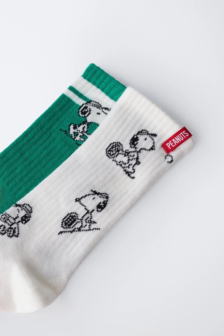 НАБОР ИЗ ДВУХ ПАР ВЫСОКИХ НОСКОВ SNOOPY PEANUTS™