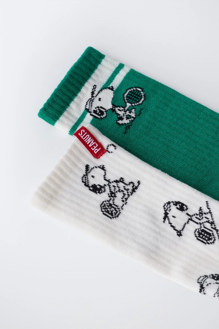 НАБОР ИЗ ДВУХ ПАР ВЫСОКИХ НОСКОВ SNOOPY PEANUTS™