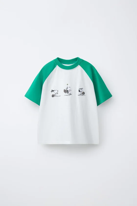 ФУТБОЛКА РЕГЛАН С ВЫШИВКОЙ SNOOPY PEANUTS™