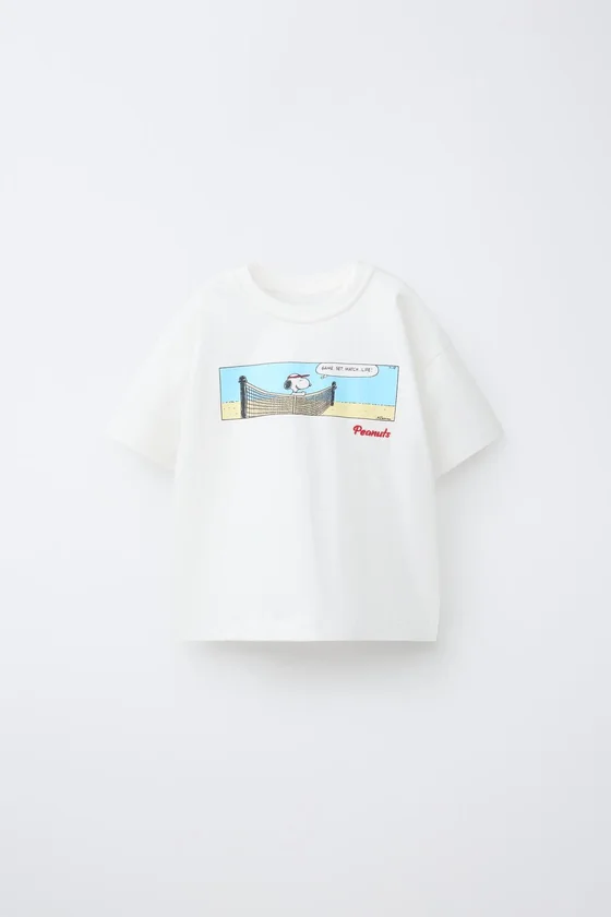ФУТБОЛКА С ПРИНТОМ И ВЫШИВКОЙ SNOOPY PEANUTS™