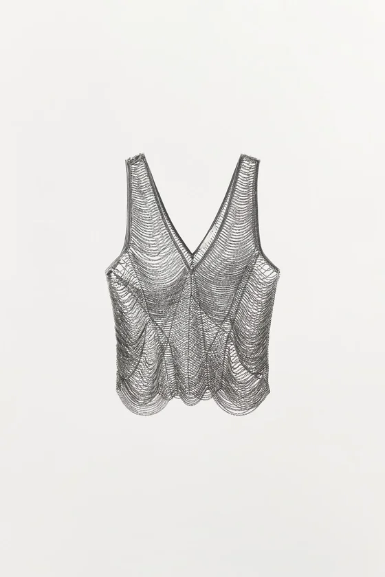 ТОП С БУСИНАМИ — коллекция Zara «ZW»