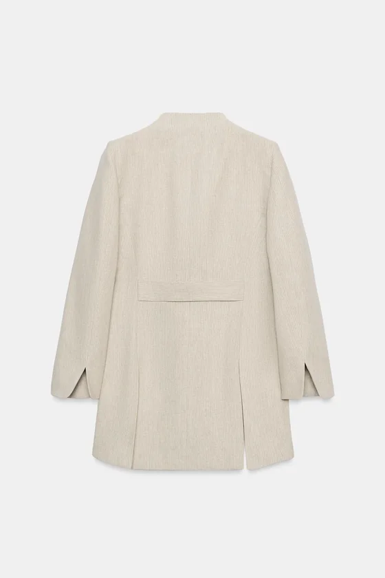 ДЛИННЫЙ БЛЕЙЗЕР В ПОЛОСКУ — коллекция Zara «ZW»