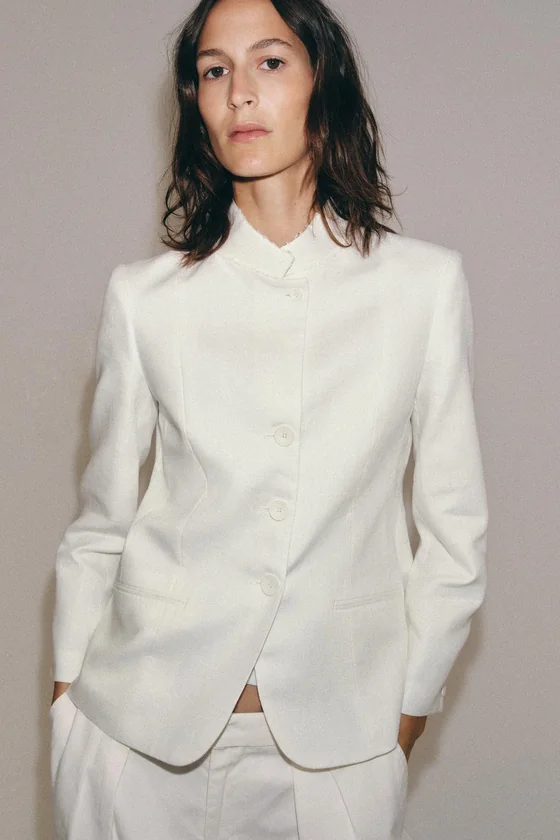 БЛЕЙЗЕР ИЗ 100% ЛЬНА — коллекция Zara «ZW»