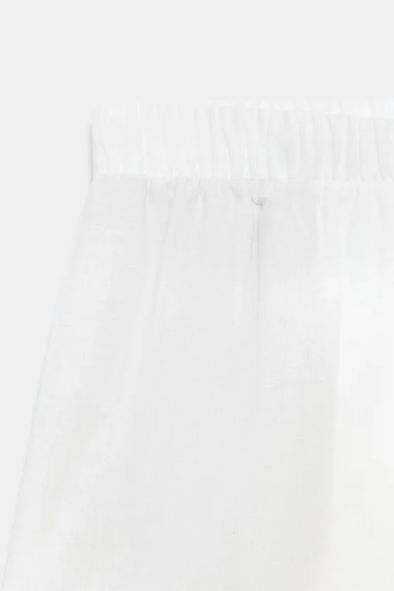 ШОРТЫ С ВЫШИВКОЙ ИЗ ЛЬНА — коллекция Zara «ZW»
