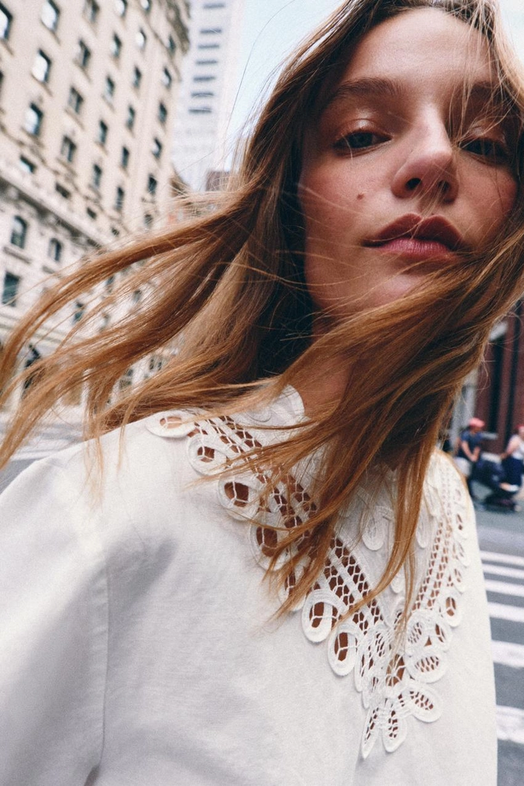 ШОРТЫ С ВЫШИВКОЙ ИЗ ЛЬНА — коллекция Zara «ZW»