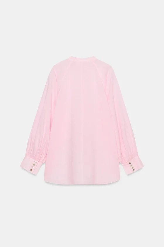 СВОБОДНАЯ РУБАШКА С РАМИ — коллекция Zara «ZW»