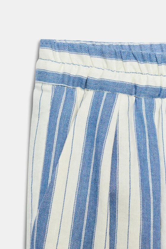 БРЮКИ В ПОЛОСКУ В ПИЖАМНОМ СТИЛЕ — коллекция Zara «ZW»