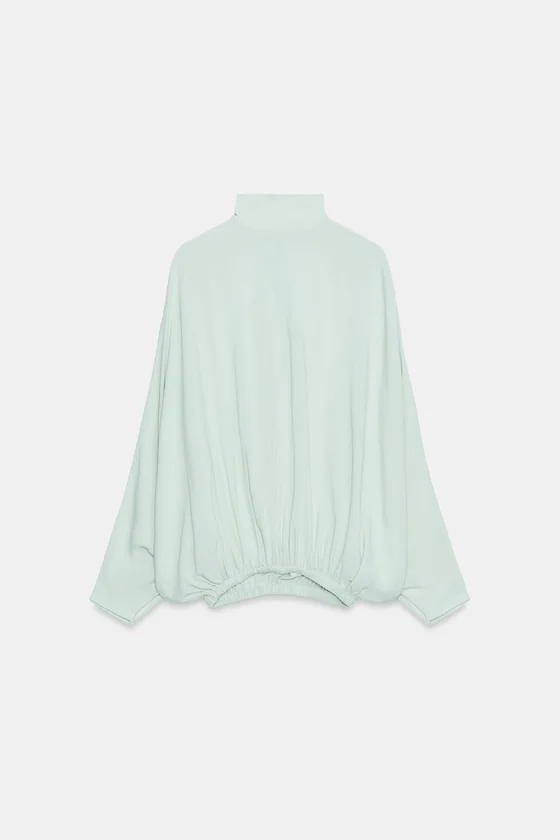 РУБАШКА С ЗАВЯЗКАМИ коллекция Zara «ZW»