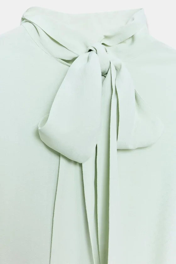 РУБАШКА С ЗАВЯЗКАМИ коллекция Zara «ZW»