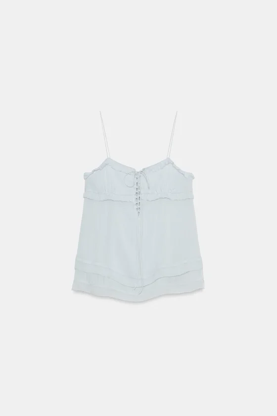ТОП С ВОЛАНАМИ — коллекция Zara «ZW»