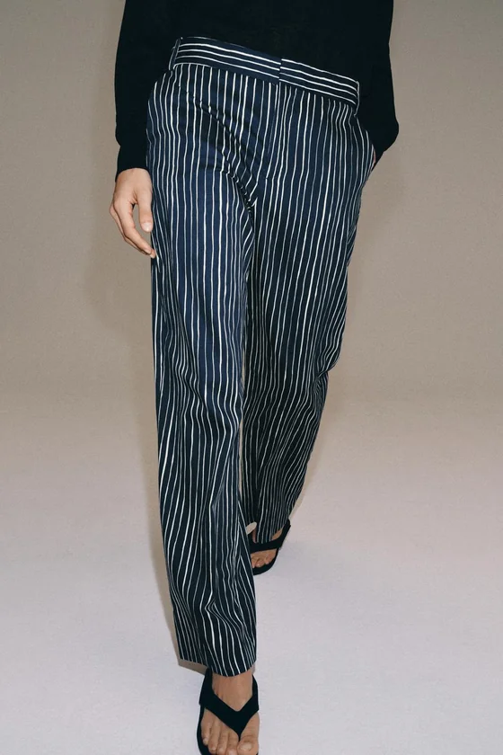 БРЮКИ В ПОЛОСКУ — коллекция Zara «ZW»
