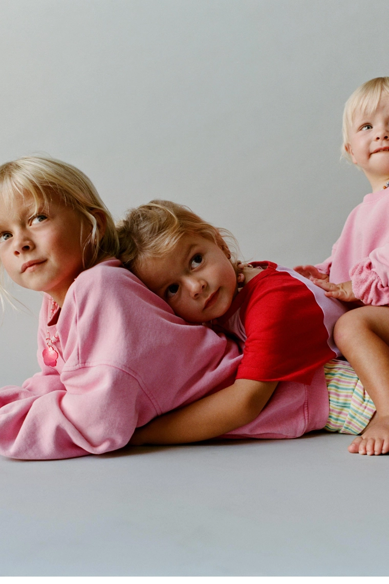 Бермуда mom fit из твила в полоску