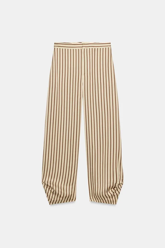 БРЮКИ баллон В ПОЛОСКУ коллекция Zara «ZW»