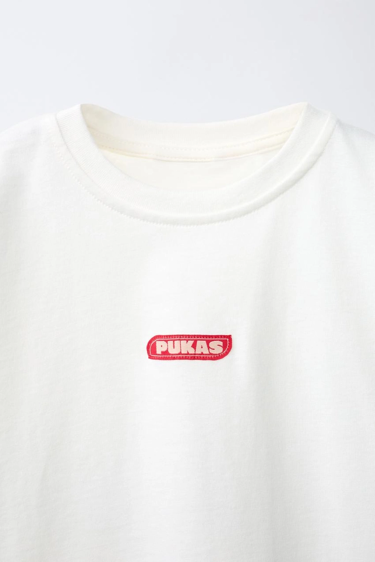 Футболка с логотипом и фотографическим принтом pukas surf