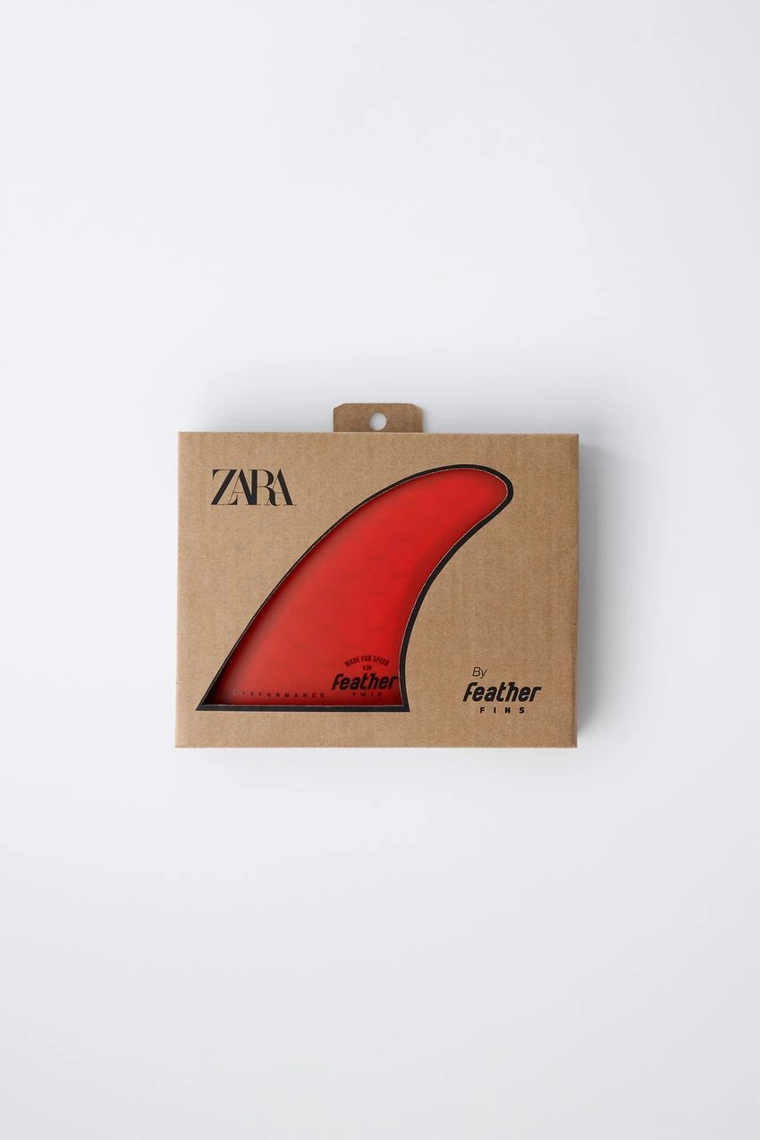 Плавники для серфинга feather fins ® x zara, комплект из двух красных
