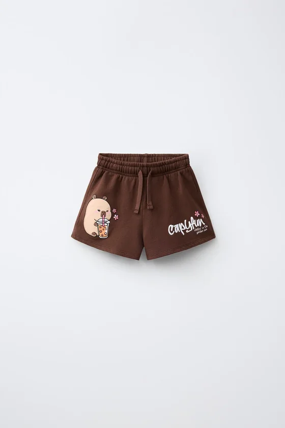 ШОРТЫ С ПРИНТОМ «КАПИБАРА CAPYFUN ©»