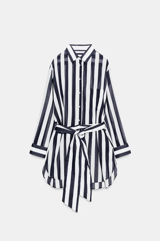 РУБАШКА В ПОЛОСКУ коллекция Zara «ZW»