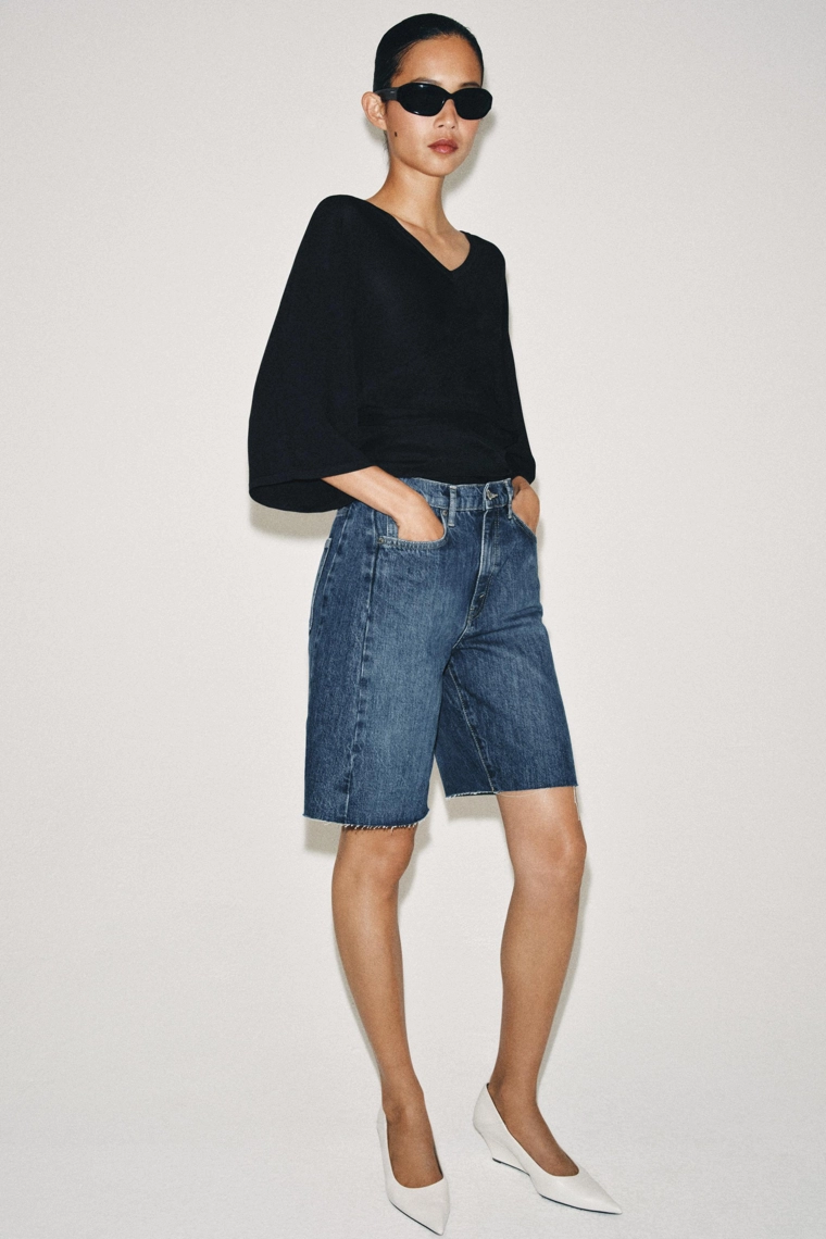 ДЖИНСОВЫЕ ШОРТЫ  СО СРЕДНЕЙ ПОСАДКОЙ — коллекция Zara «ZW»