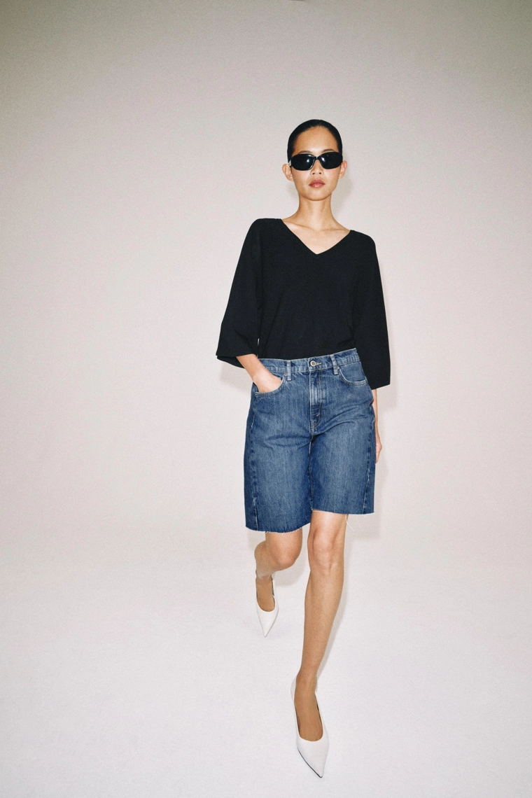 ДЖИНСОВЫЕ ШОРТЫ  СО СРЕДНЕЙ ПОСАДКОЙ — коллекция Zara «ZW»