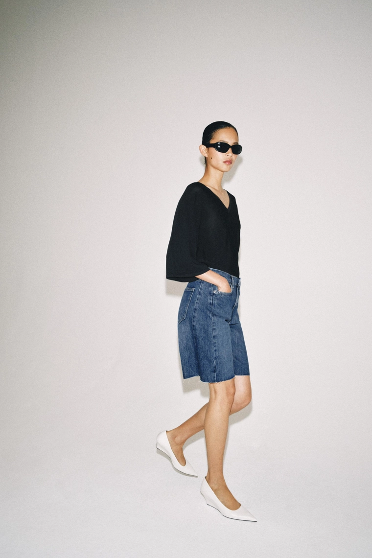 ДЖИНСОВЫЕ ШОРТЫ  СО СРЕДНЕЙ ПОСАДКОЙ — коллекция Zara «ZW»
