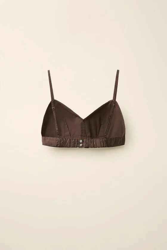 Топ из поплина created by caramel london x zara