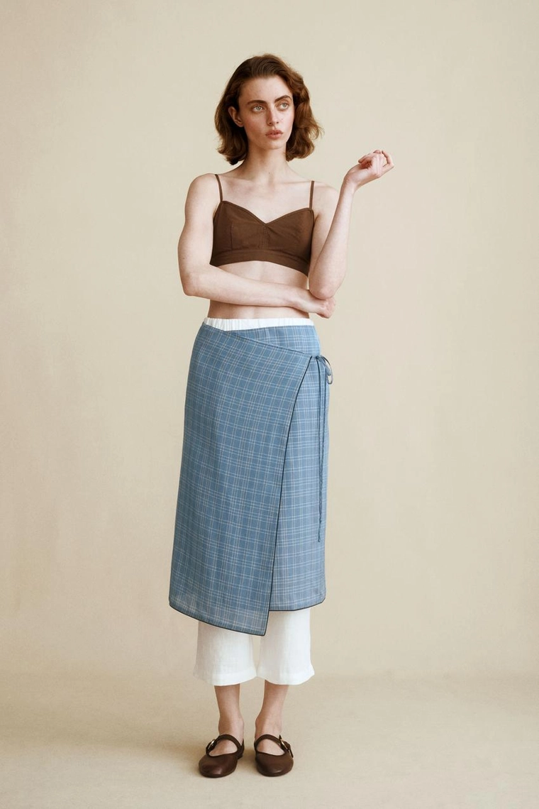 Топ из поплина created by caramel london x zara