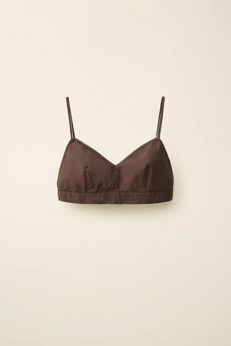 Топ из поплина created by caramel london x zara