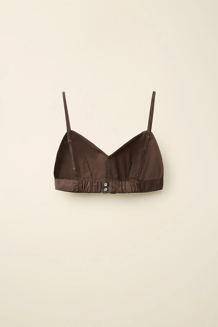 Топ из поплина created by caramel london x zara