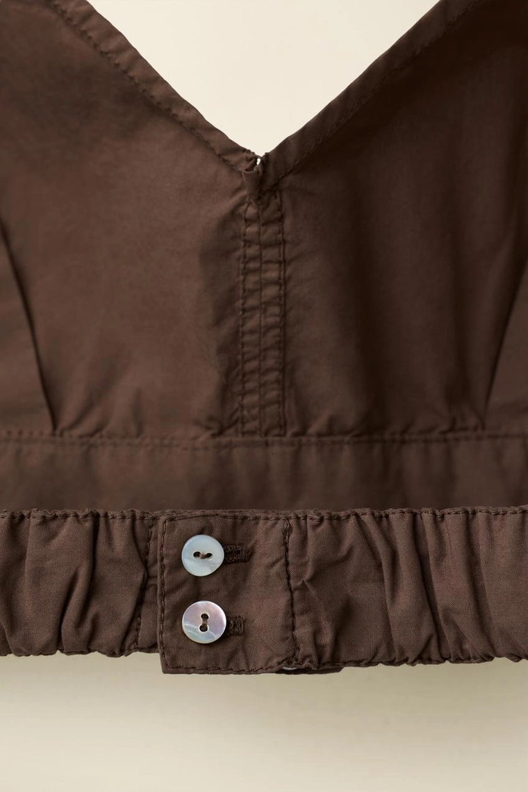 Топ из поплина created by caramel london x zara