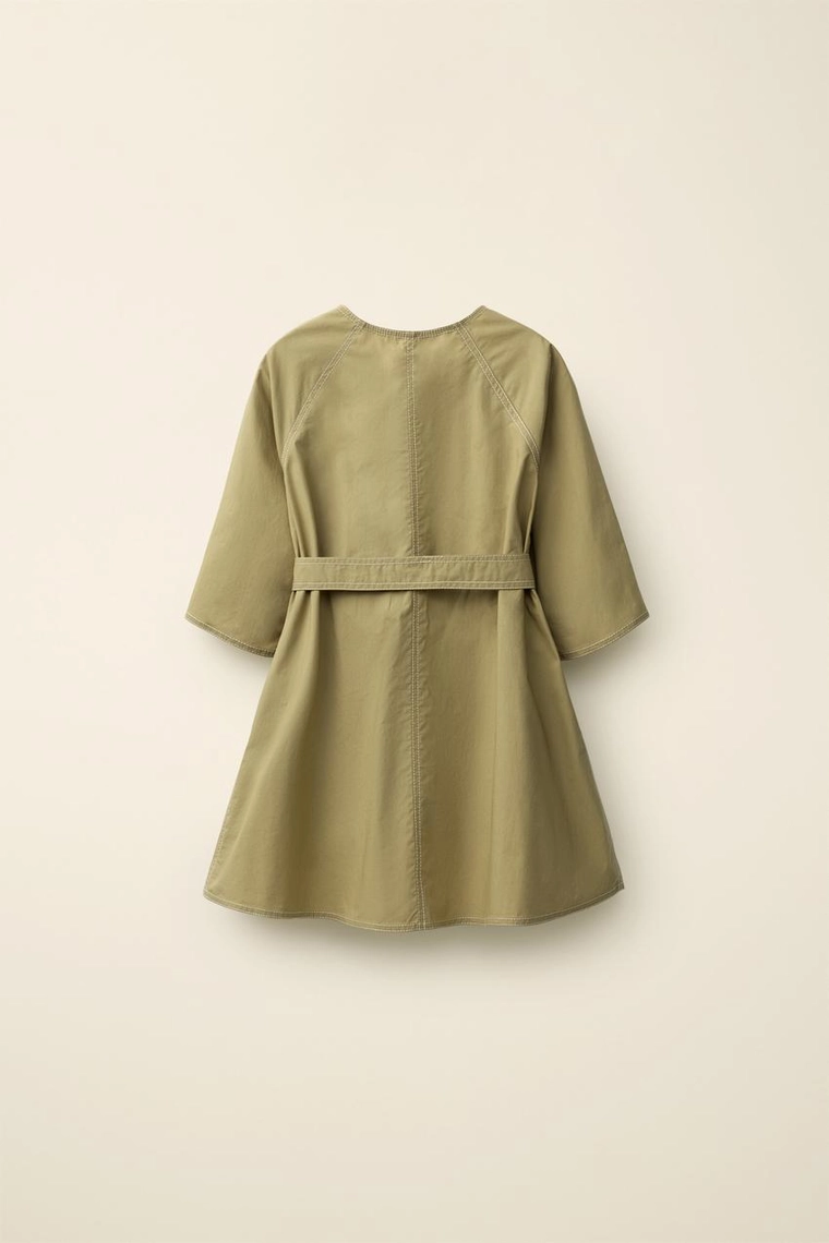 Платье из поплина с поясом created by caramel london x zara