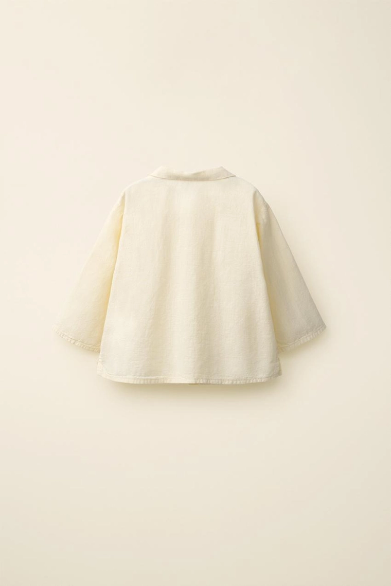 Рубашка из трикотажа slub с длинными рукавами, коллекция caramel london x zara