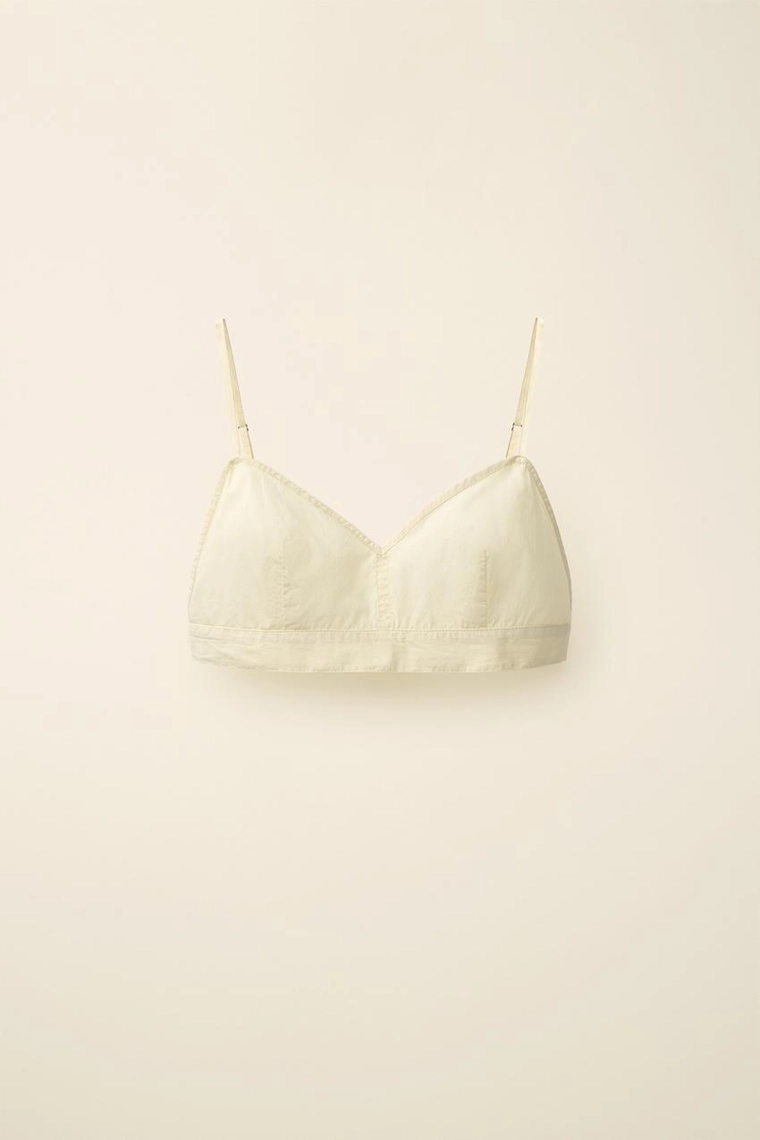 Топ poplin созданный caramel london x zara