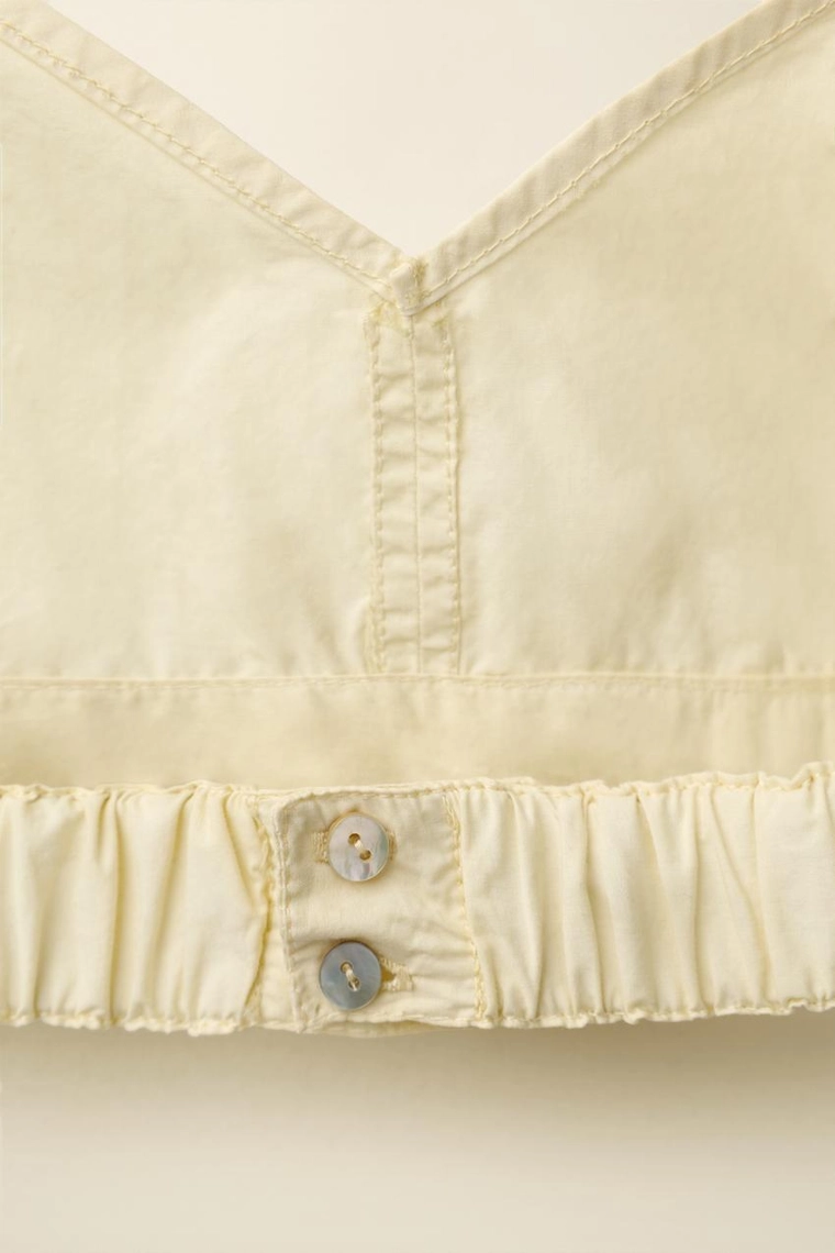 Топ poplin созданный caramel london x zara