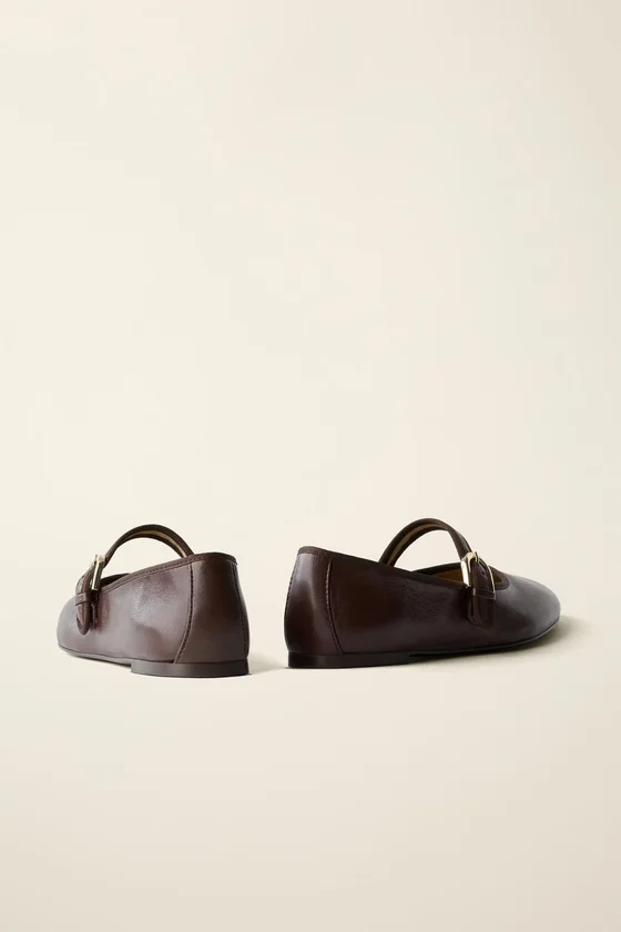 Кожаные балетки от caramel london x zara