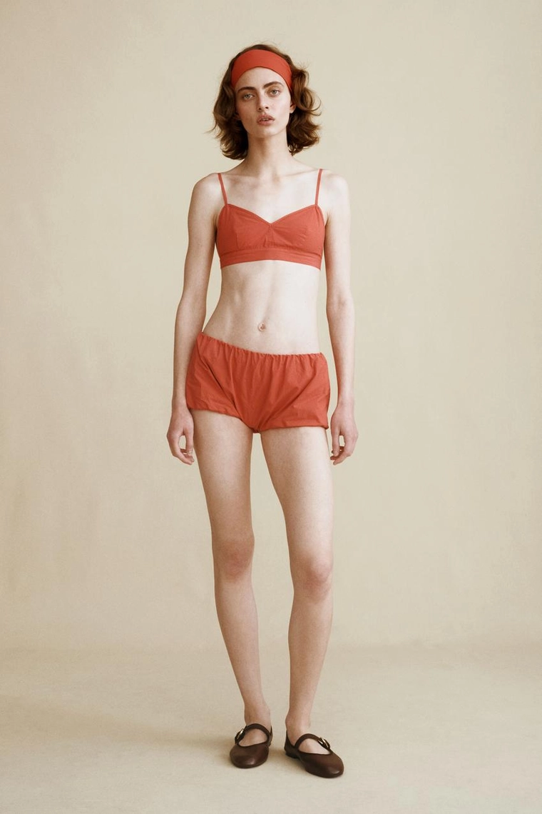 Топ из поплина created by caramel london x zara