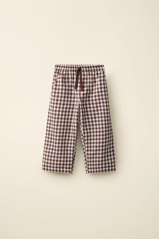 Брюки в клетку gingham созданные caramel london x zara
