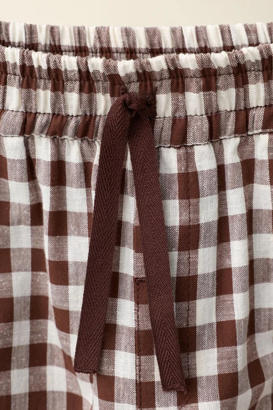 Брюки в клетку gingham созданные caramel london x zara