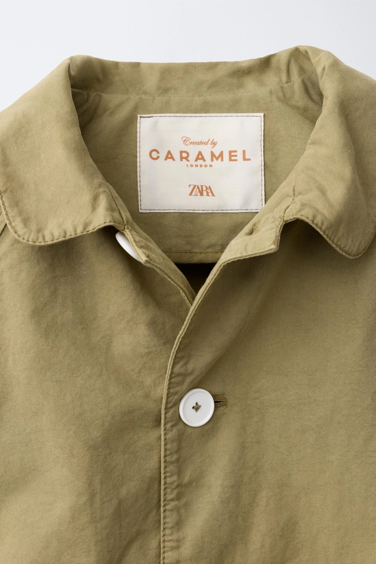 Короткий клетчатый тренч от caramel london x zara