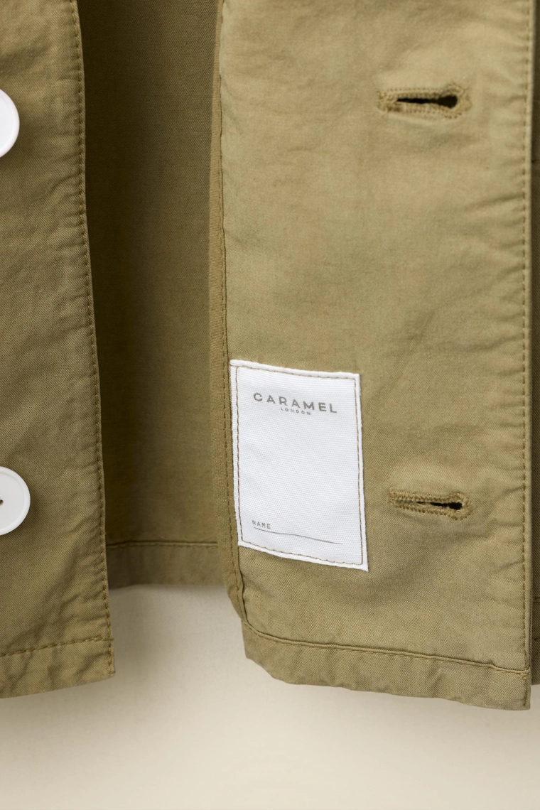 Короткий клетчатый тренч от caramel london x zara
