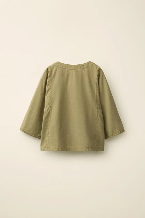 Рубашка с воротником-стойкой из коллекции caramel london x zara