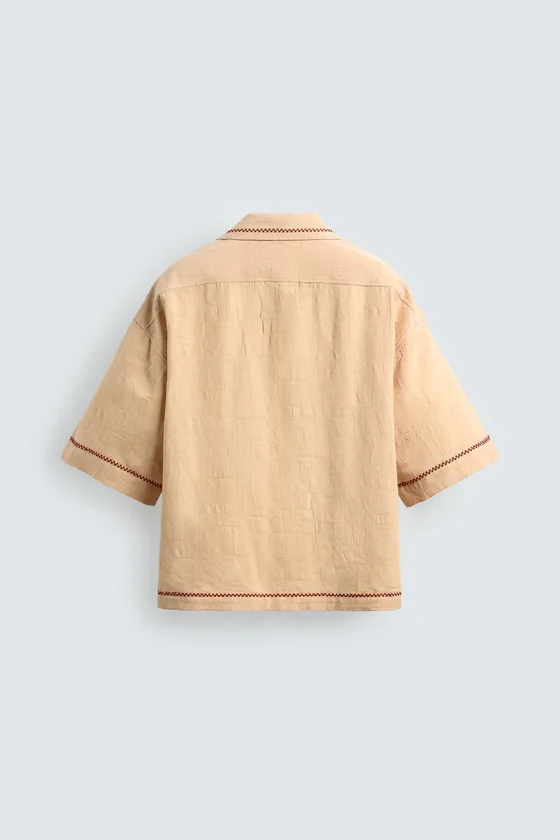 РУБАШКА  JACQUARD С ВЫШИВКОЙ