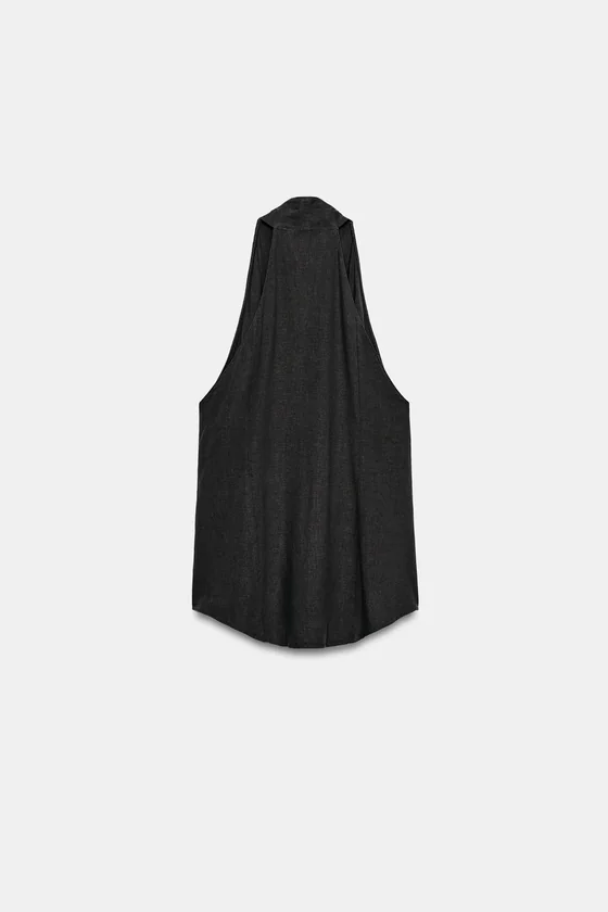 ЛЬНЯНОЙ ТОП НА ЗАПÁХЕ — коллекция Zara «ZW»