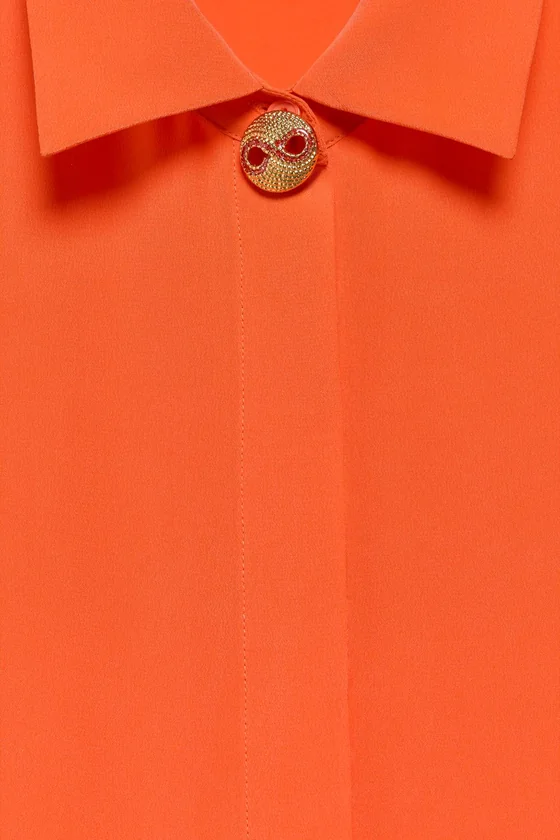 Рубашка marisa berenson x zara из 100% шелка
