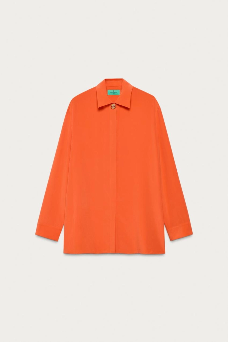 Рубашка marisa berenson x zara из 100% шелка