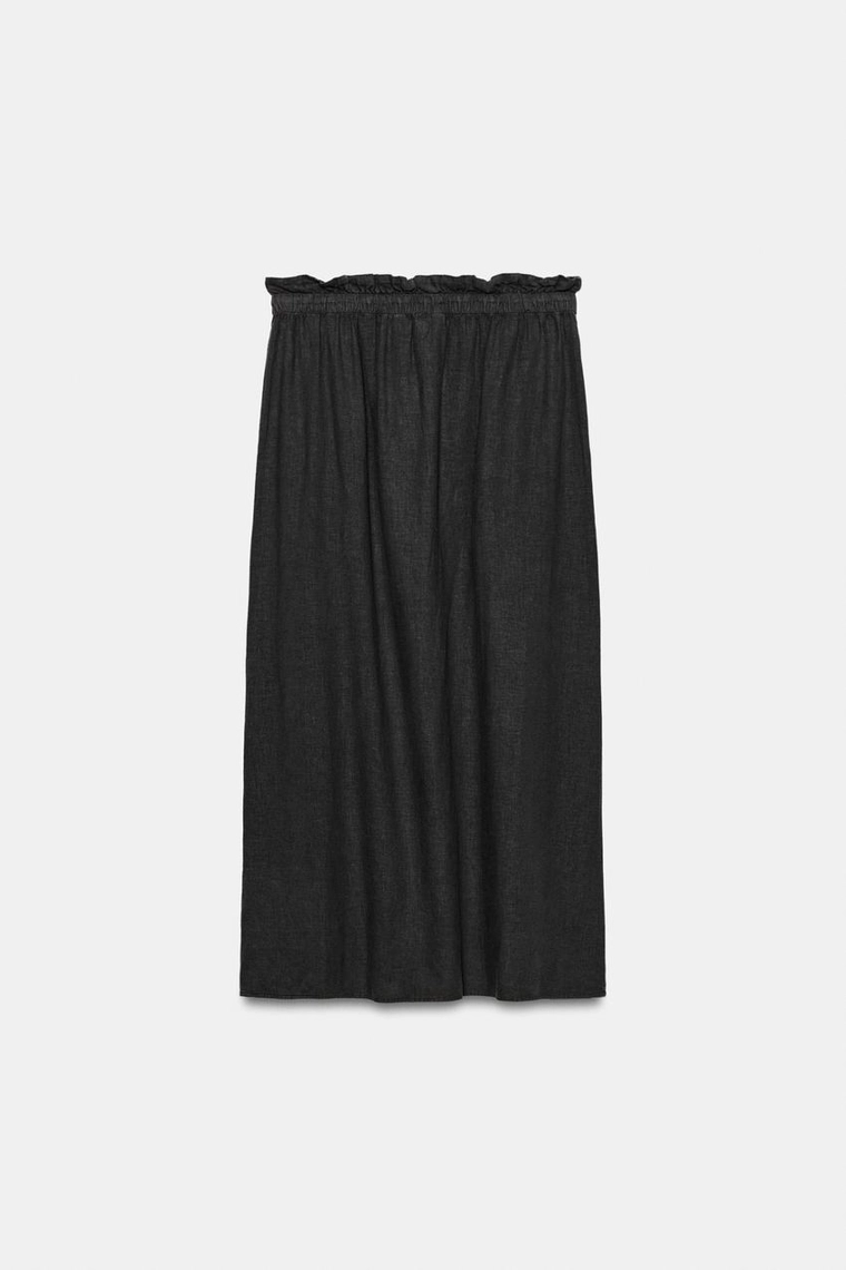 ДЛИННАЯ ЮБКА ИЗ ЛЬНА — коллекция Zara «ZW»